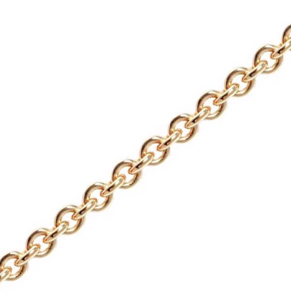 14 kt Rund Anker Guld halskæde fra BNH, 9,8 mm bred (tråd 3,0 mm) og 55 cm
